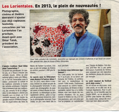 Le Télégramme, 5 janvier 2013